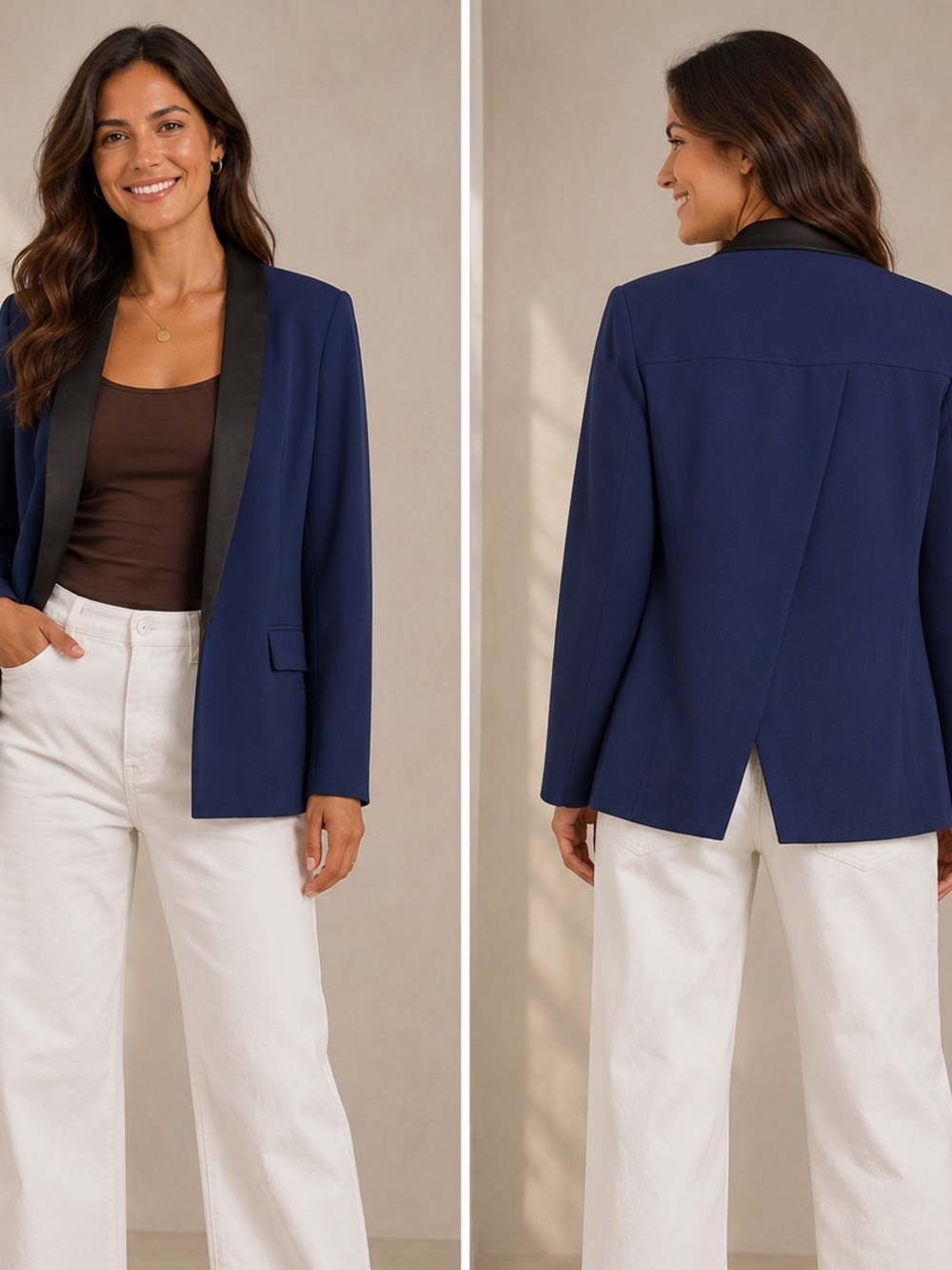 LIKE NEW , Unique Bianca Nygard Tuxedo Style blazer